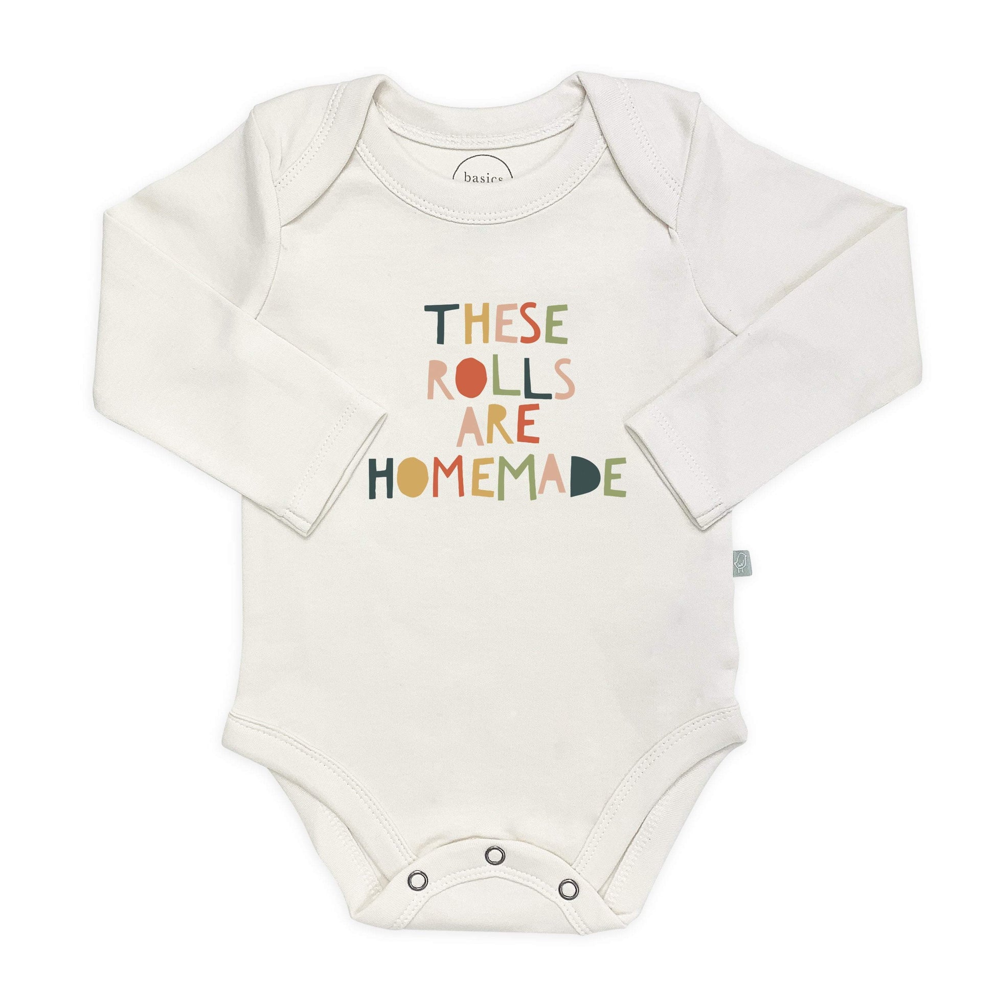 Baby graphic bodysuit | these rolls (long sleeve) finn + emma