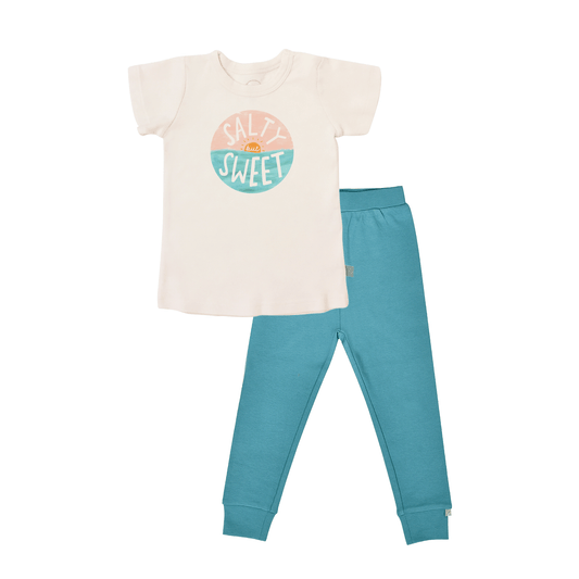 Baby short sleeve pajama set | salty but sweet finn + emma