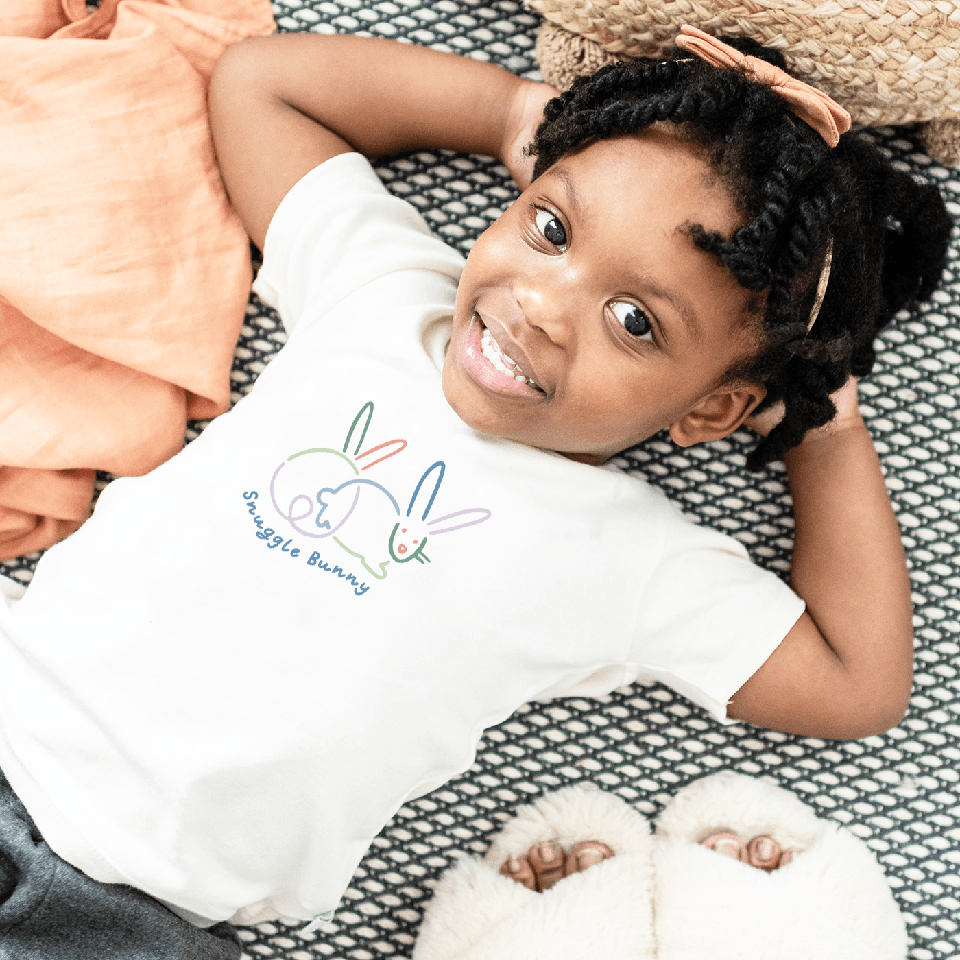 Baby graphic tee | snuggle bunny finn + emma