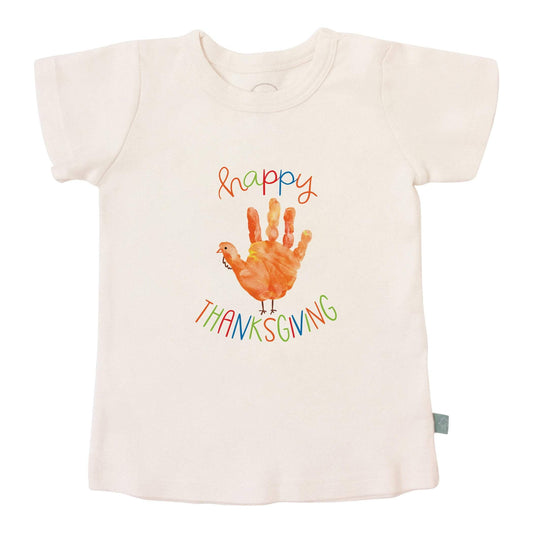 Baby graphic tee | thanksgiving hand finn + emma