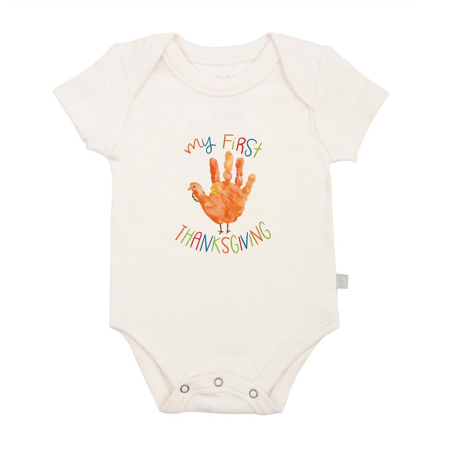 Baby graphic bodysuit | thanksgiving hand finn + emma