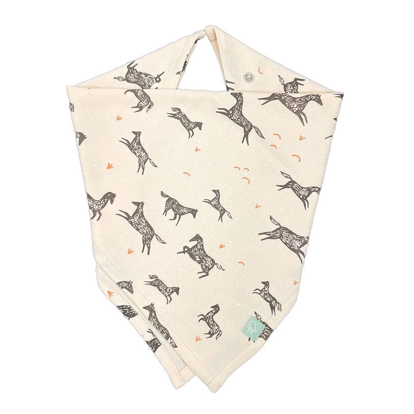 Baby lovie bib | wild horses Finn + Emma