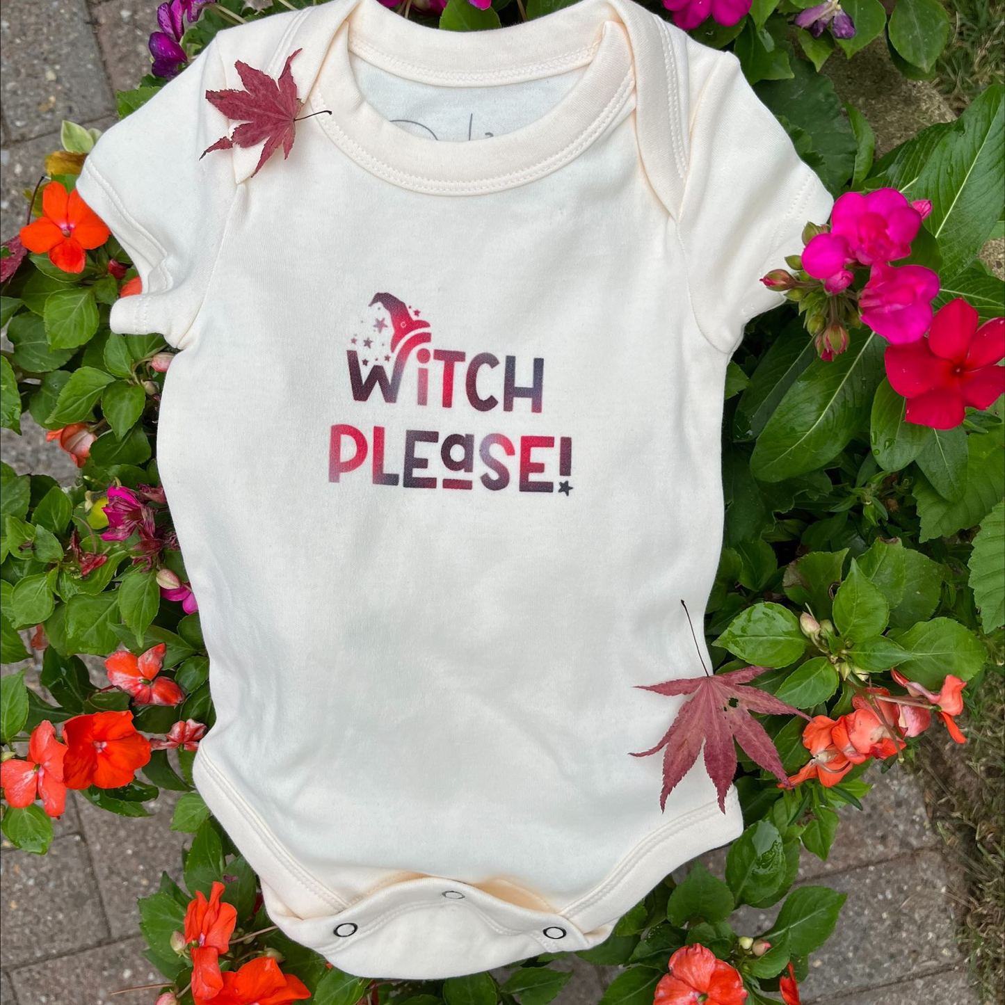 Baby graphic bodysuit | witch please finn + emma