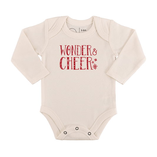 Baby long sleeve graphic bodysuit | wonder and cheer finn + emma